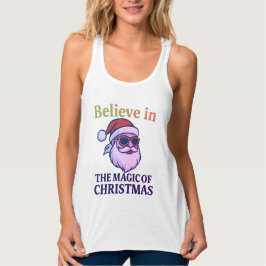 Believe in the Magic of Christmas Women’s Flowy Ra Tank Top