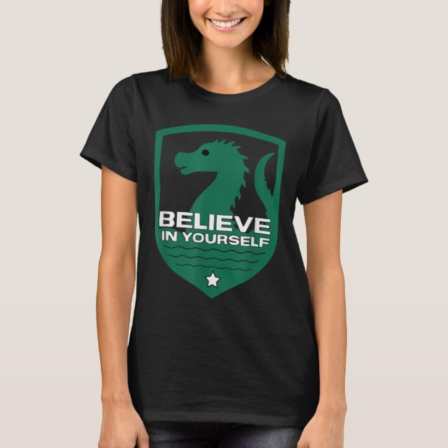 Believe In Yourself Funny Motivational Loch Ness M T-Shirt (Vorderseite)