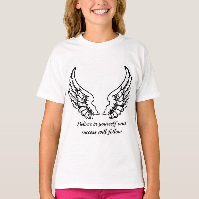 Believe In Yourself Motivational  T-Shirt (Vorderseite)