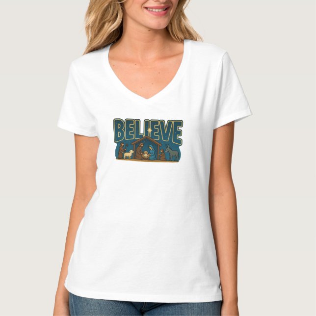 Believe Nativity T-Shirt (Vorderseite)