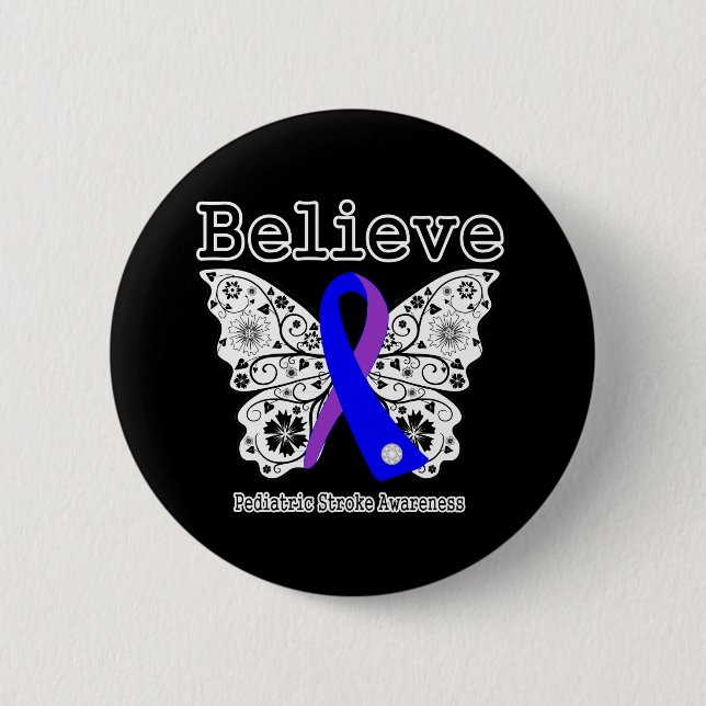 Believe Pedia Stroke Awareness Button (Vorderseite)