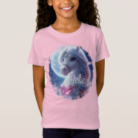 BELIEVE rosa Top-Fantasie niedlich
