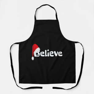 Believe Shirt Christmas Party Schürze