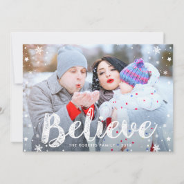 BELIEVE Wird Christmas Holiday Greecard Feiertagskarte
