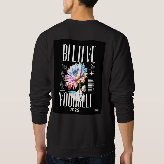 Believe your self Logo on top of the T-shirt logo (Rückseite)