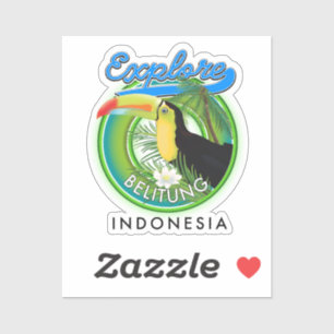 Belitung Indonesien - Reiselogo Aufkleber
