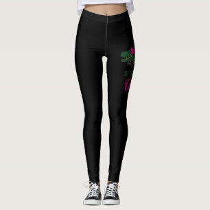 Belive in der Magie des Weihnachtsdino Mädchen Leggings
