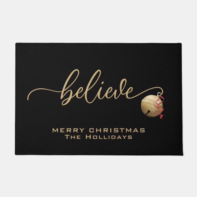 BELIVE Script mit Single Jingle Bell Fußmatte (Vorderseite)
