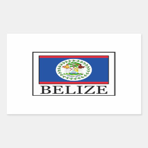 Belize-Aufkleber Rechteckiger Aufkleber