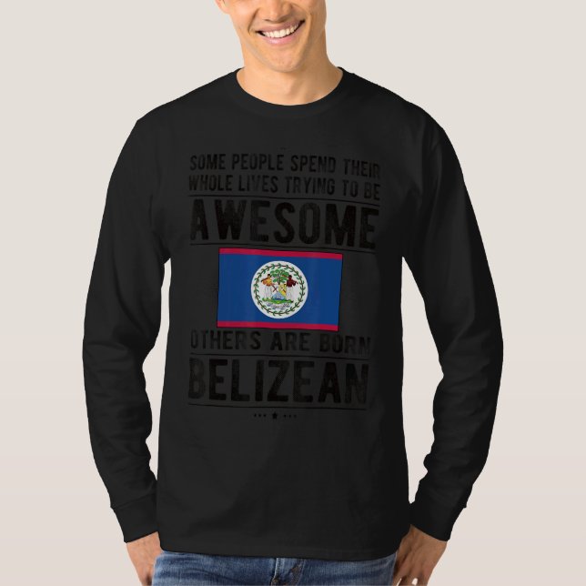 Belize Belize Belizean phantastische Belizische Fl T-Shirt (Vorderseite)