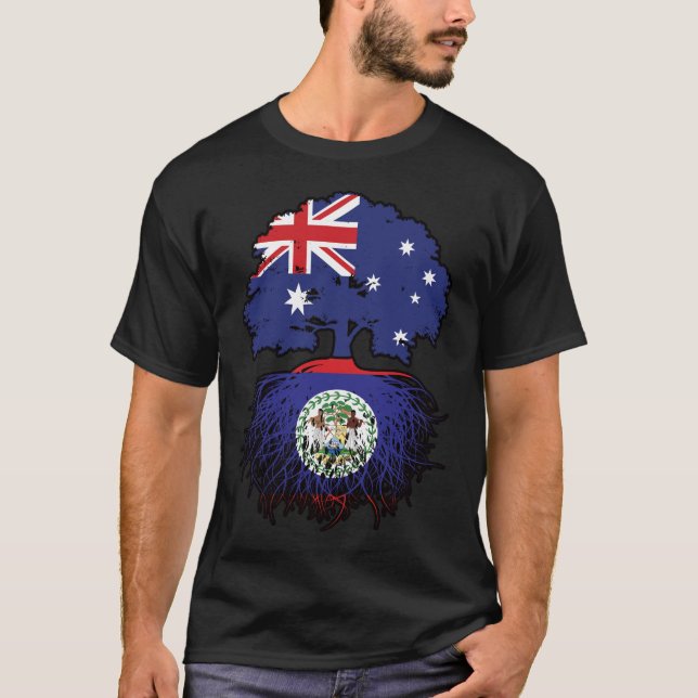 Belize Belizean Australian Australia Tree Roots T-Shirt (Vorderseite)