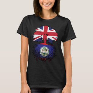 Belize Belizean British UK Tree Roots Flag T-Shirt