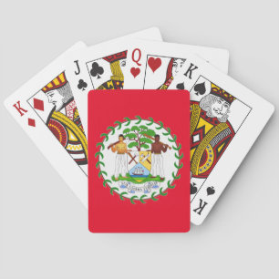 Belize Belizean Flag Coat of Arms Playing Cards Spielkarten