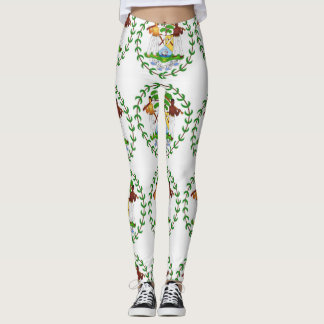 Belize Belizean Kriol Flagge Leggings