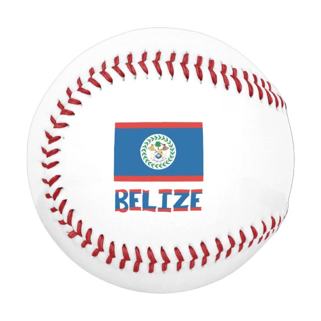 Belize Belizer Flagge Personalisiert Baseball (Vorderseite Links)