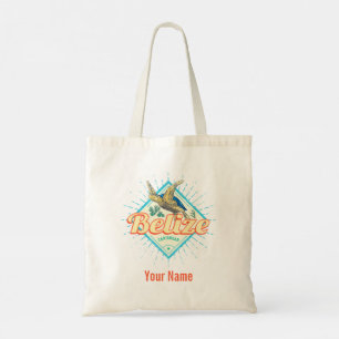 Belize Caribbean Retro Turtle Vintag Souvenir Tragetasche