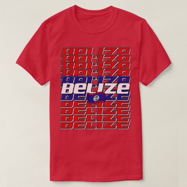 Belize Cascade Text 3 T-Shirt (Design vorne)