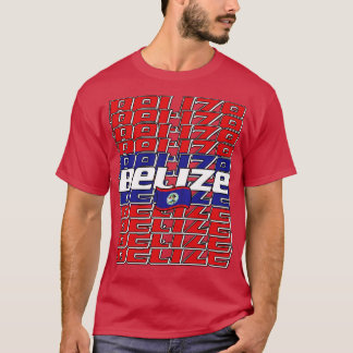 Belize Cascade Text 3 T-Shirt