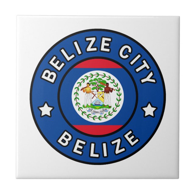 Belize City Belize Fliese (Vorderseite)
