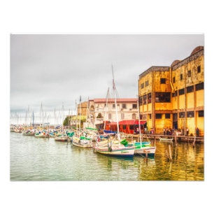 Belize City Harbour Foto Art Print