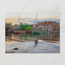 Belize City Harbour Poster Postkarte