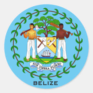 Belize Coat of Arms Aufkleber