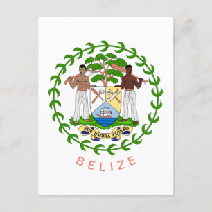 Belize Coat of Arms Postcard Postkarte