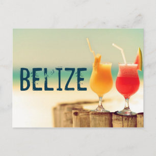 Belize Cocktails Postkarte