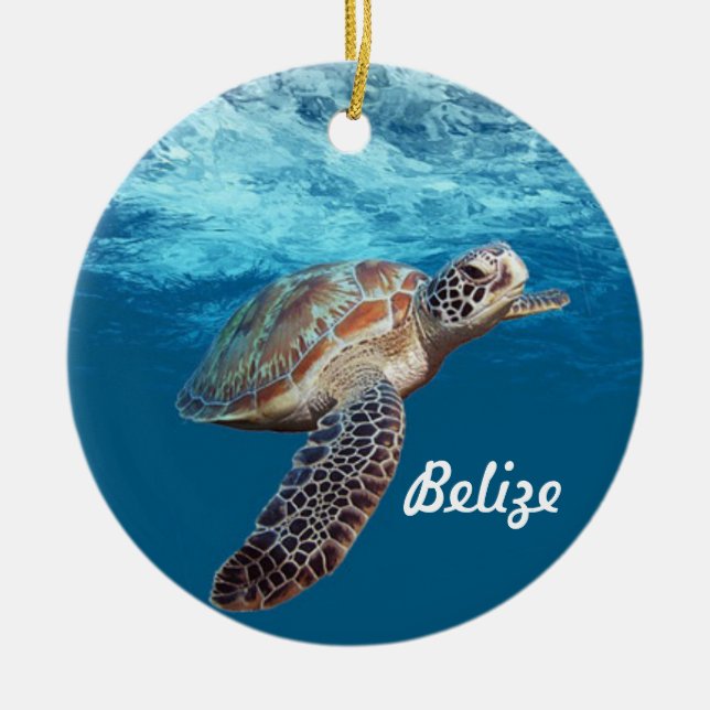 Belize Custom Christmas Ornament (Vorne)