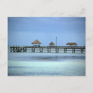 Belize Dock Huts Postkarte