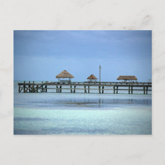 Belize Dock Huts Postkarte