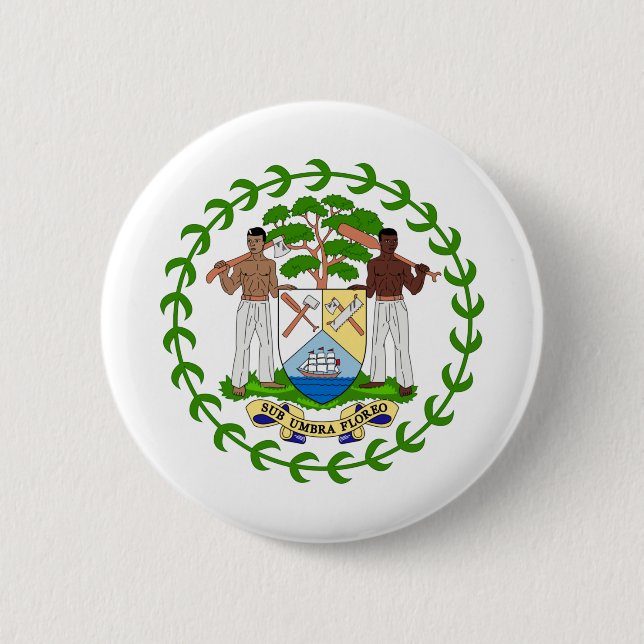 Belize-Emblem Button (Vorderseite)