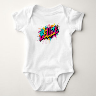 Belize farbigen Graffiti-Kleidung Outfit Kind Baby Strampler