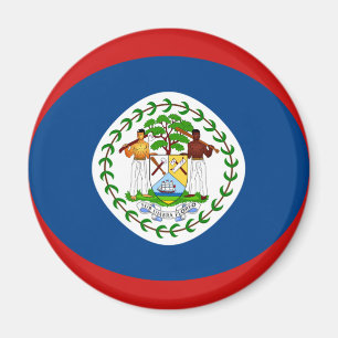 Belize Fischaugen-Flagge-Magnet Magnet