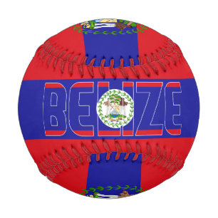 Belize Flag and Coat of Arms Patriotic Baseball