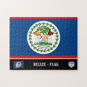 Belize Flag & Belize Country / Belize Puzzle