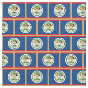 Belize Flag & Belize Fashion Fabric /sports Stoff