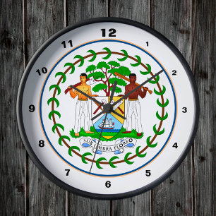 Belize Flag & Belize trendige Mode /Design Uhr
