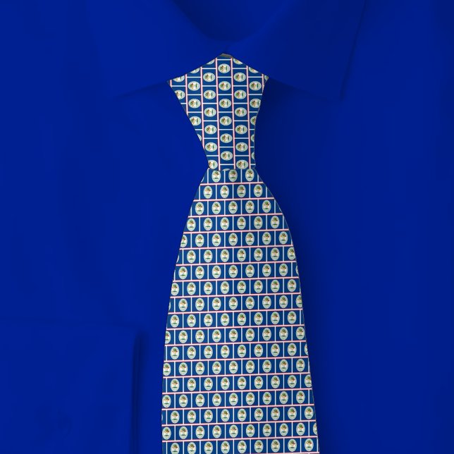 Belize Flag Brick Pattern Krawatte (Von Creator hochgeladen)