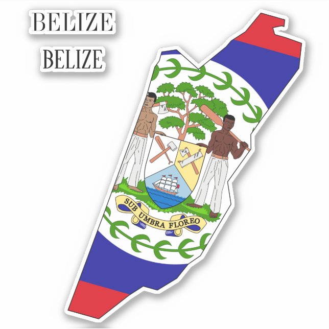 Belize Flag Charming Patriotic Aufkleber (Vorderseite)