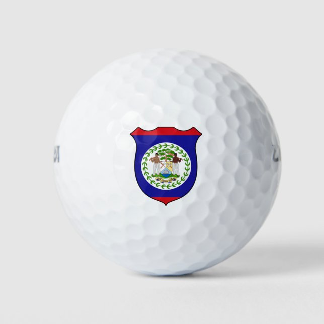 Belize Flag Grand Patriotic Golfball (Vorderseite)