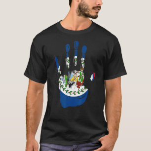 Belize Flag Hand Männer Frauen Kinder T-Shirt