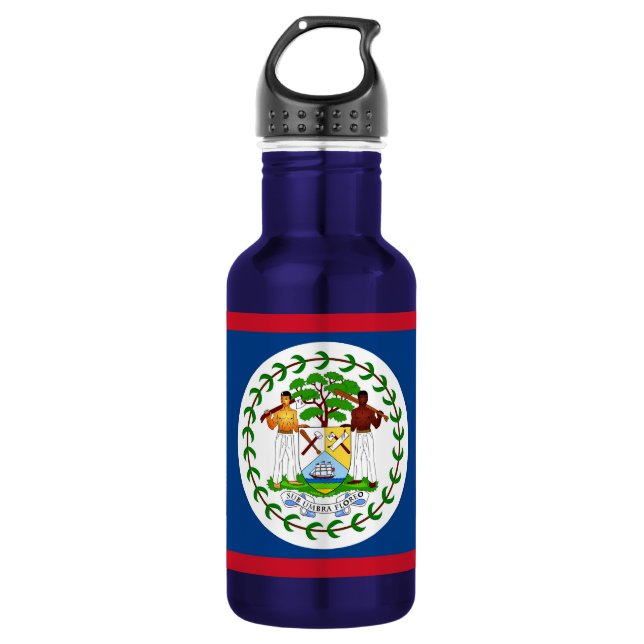 Belize Flag Liberty Flasche Trinkflasche (Vorderseite)