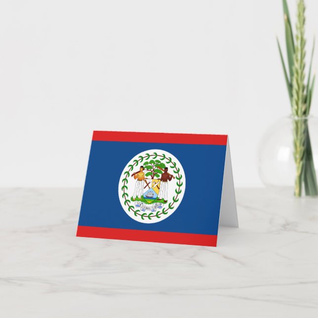 Belize Flag Notecard Karte (Vorderseite)