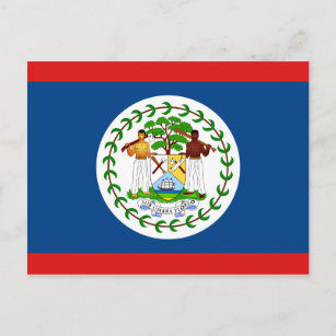 Belize Flag Postkarte