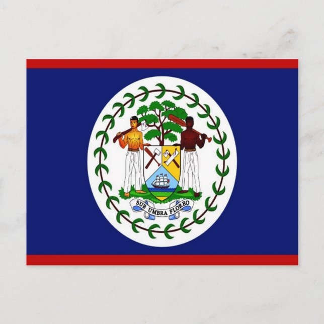 Belize - Flag - Postkarte (Vorderseite)