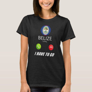 Belize Flag Souvenir Belize ruft an T-Shirt