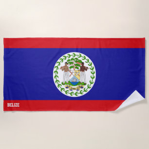 Belize Flag Splendid Patriotic Strandtuch