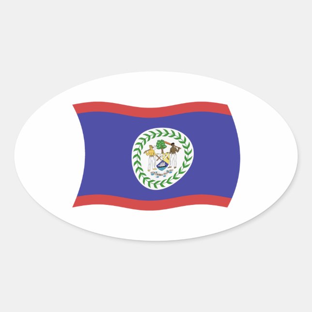 Belize Flag Sticker (Vorderseite)