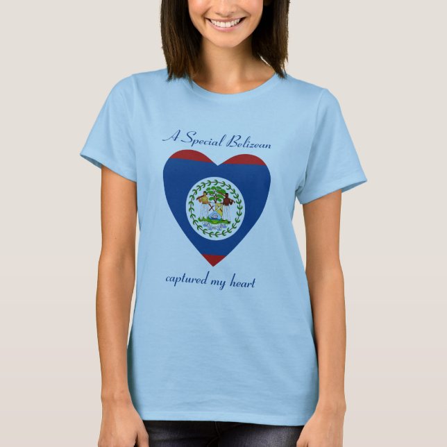 Belize Flag Sweetheart T - Shirt (Vorderseite)